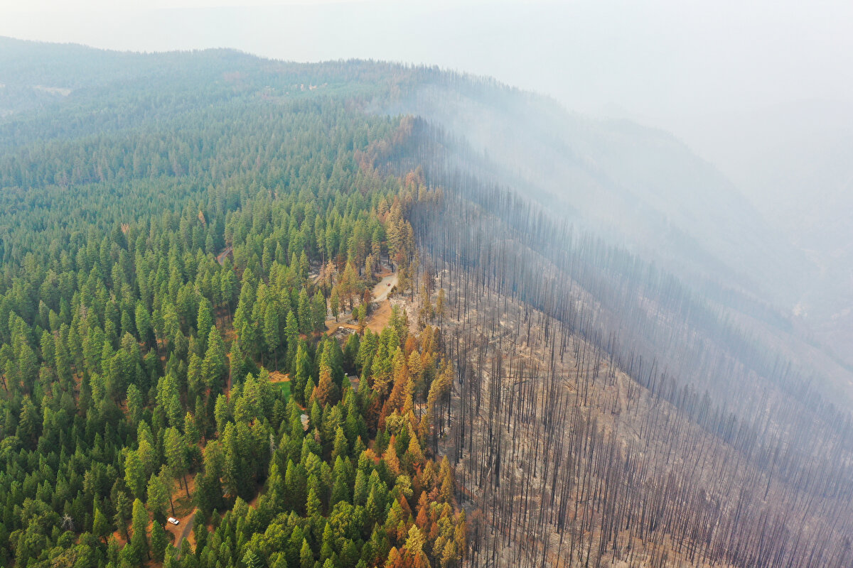 Yangın bölgesinden tahliye edilen binlerce bölge sakini Sacramento'daki Sierra Koleji'nde kalıyor.<br>