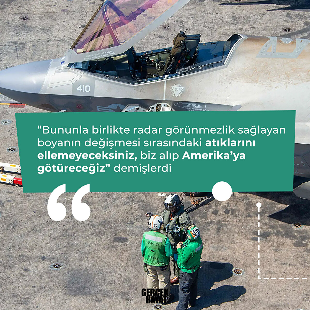 Atıklarını ellemeyeceksiniz, biz alıp Amerika’ya götüreceğiz 