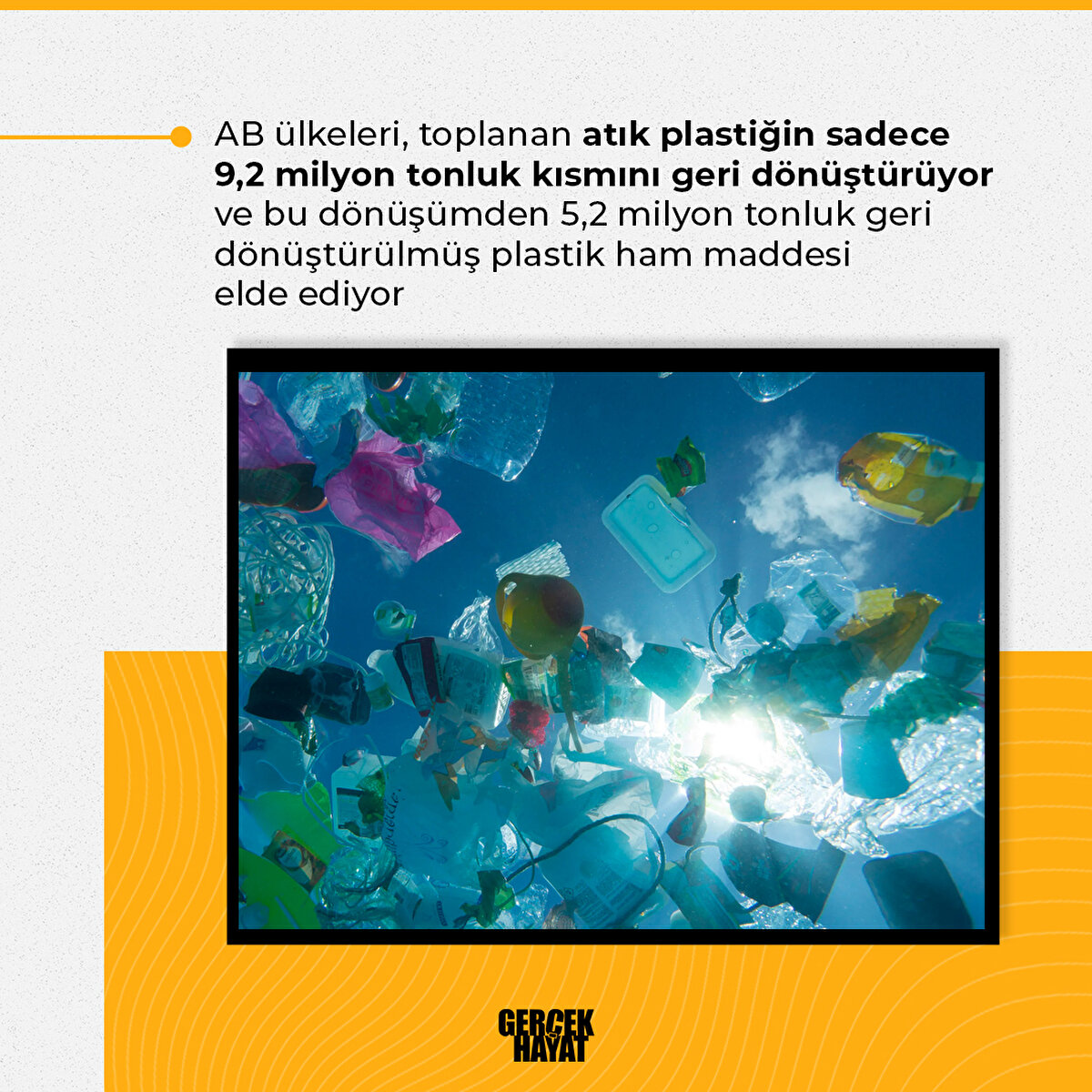 Dönüşümden 5,2 milyon tonluk geri dönüştürülmüş plastik ham maddesi elde ediyor
