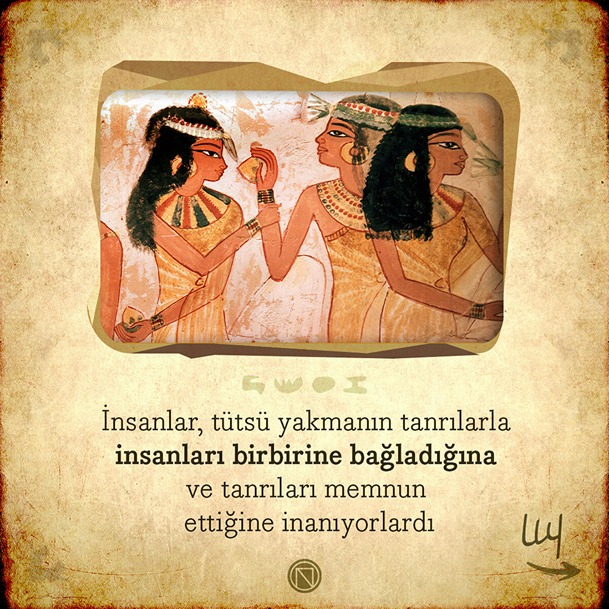 İnsanlar, tütsü yakmanın tanrılarla insanları birbirine bağladığına ve tanrıları memnun ettiğine inanıyorlardı