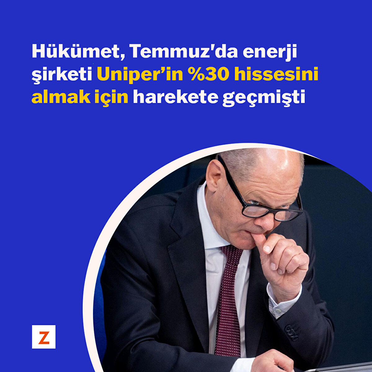 Hükümet, Temmuz'da enerji şirketi Uniper’in %30 hissesini almak için harekete geçmişti