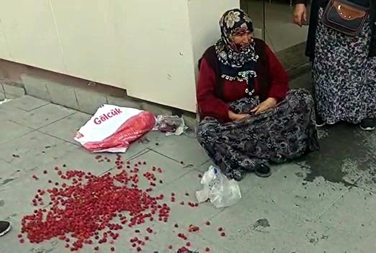 Olay, dün akşam saatlerinde kentin en işlek caddesi olan İzzet Baysal Caddesi'nde meydana geldi. Bolu Belediyesi Zabıta Müdürlüğü ekipleri, caddede izinsiz satış yapan satıcılara yönelik uygulama yaptı. Uygulama kapsamında bir fotoğrafçı dükkanının yanındaki alanda oturarak, kendi topladığı meyveleri doldurduğu kovalarda satan Hatice E.'ye de işlem yapıldı. Hatice E.'nin topladığı ahududu ve iğde dolu kovaları zabıta aldı. Ancak bu sırada yaşanan arbedede kovalardan biri devrildi ve meyveler yere döküldü. Çevredekiler zabıtaya tepki gösterince olay yerine polis çağrıldı. Zabıta ekibi, tepkiler nedeniyle bölgeden uzaklaştı. Ağlayan Hatice E. çevredekiler tarafından teselli edildi.<br>
