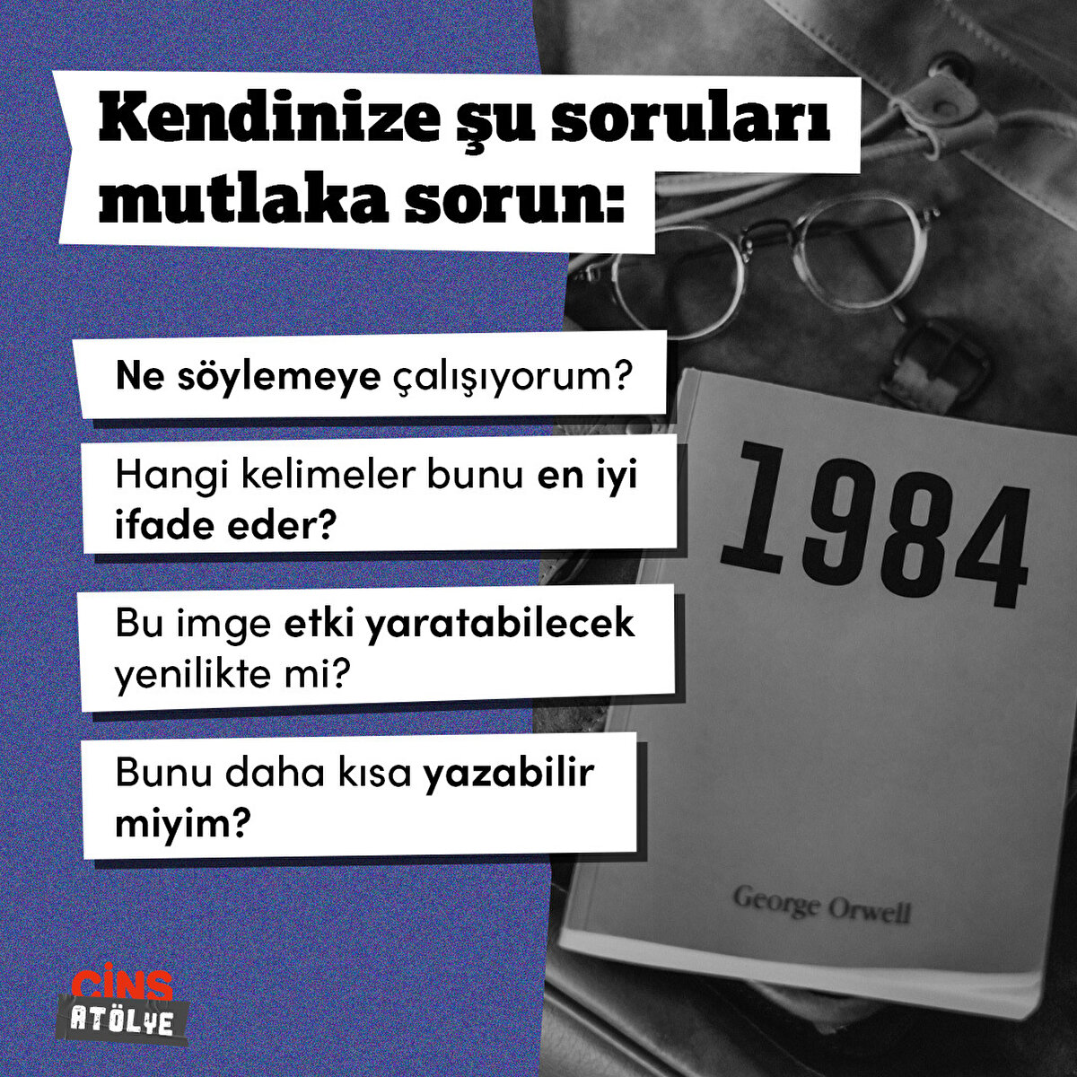 Kendinize sorduğunuz sorular, yazım s&#252;recinizde olduk&#231;a etkili