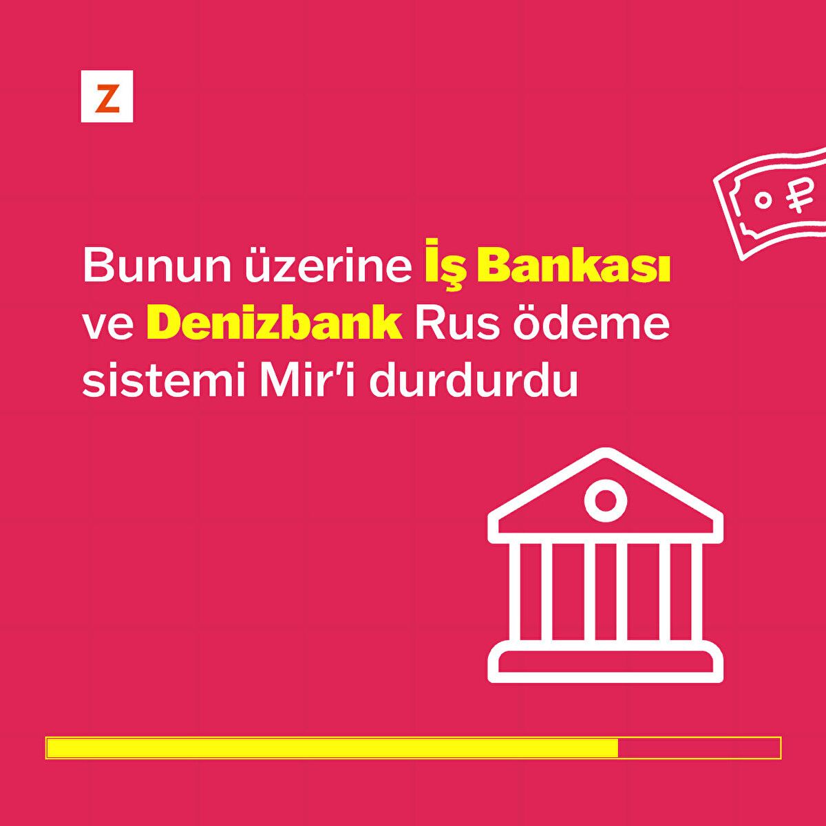 Bunun &#252;zerine İş Bankası ve Denizbank Rus &#246;deme sistemi Mir'i durdurdu 