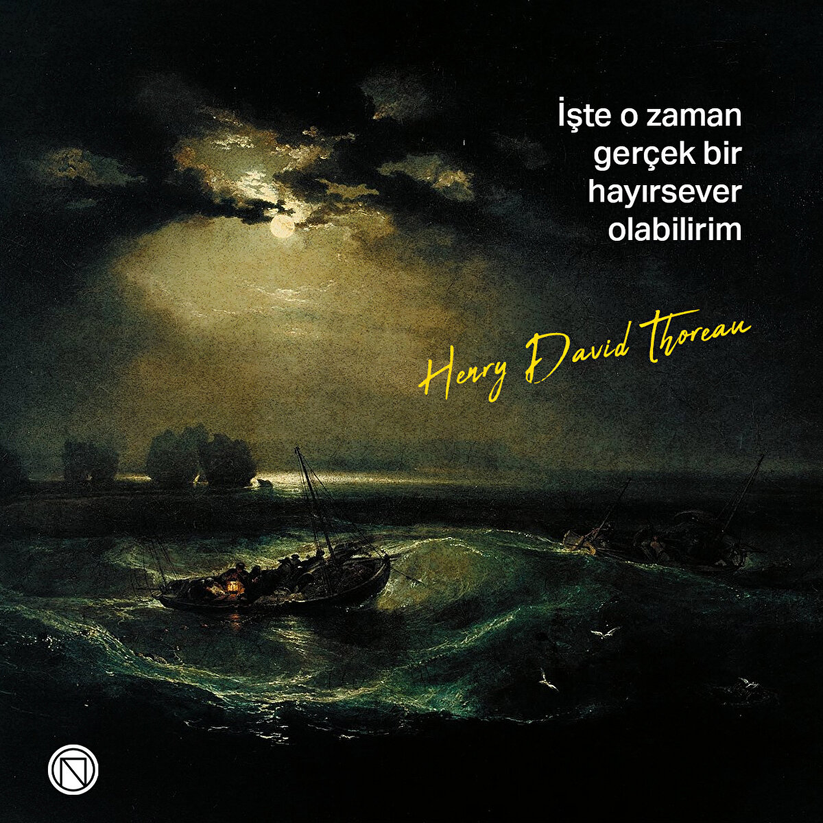 İşte o zaman gerçek bir hayırsever olabilirim