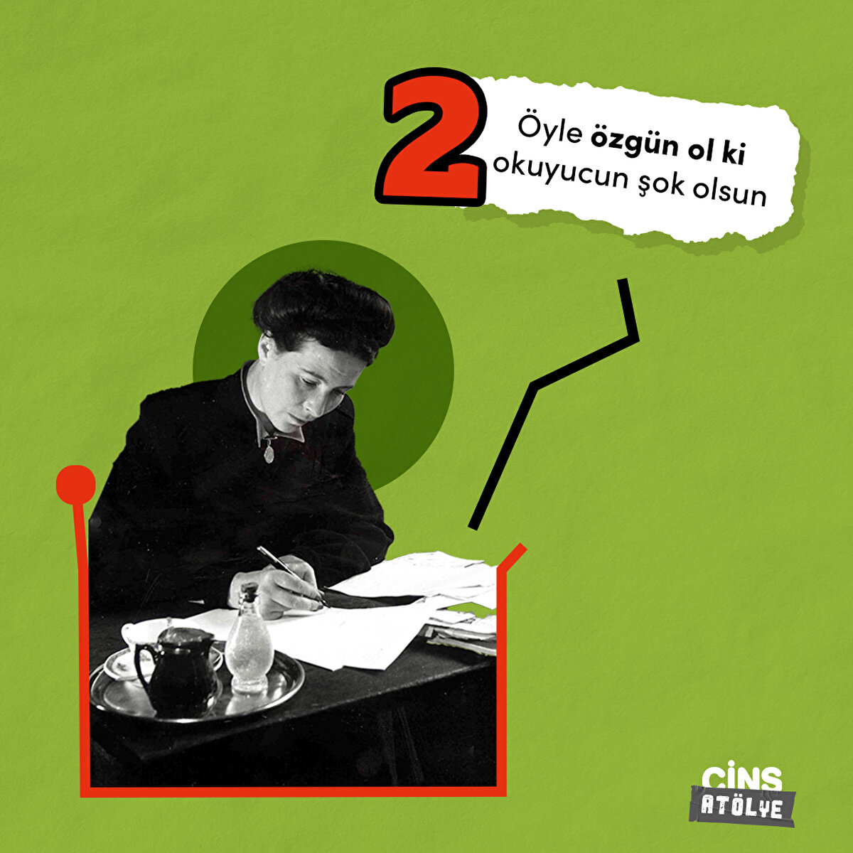 &#214;zg&#252;n olmak daha &#246;nce konuşulmayanları yazabilmek bir yazarın &#246;nemli &#246;zellikleri arasında yer alabilir