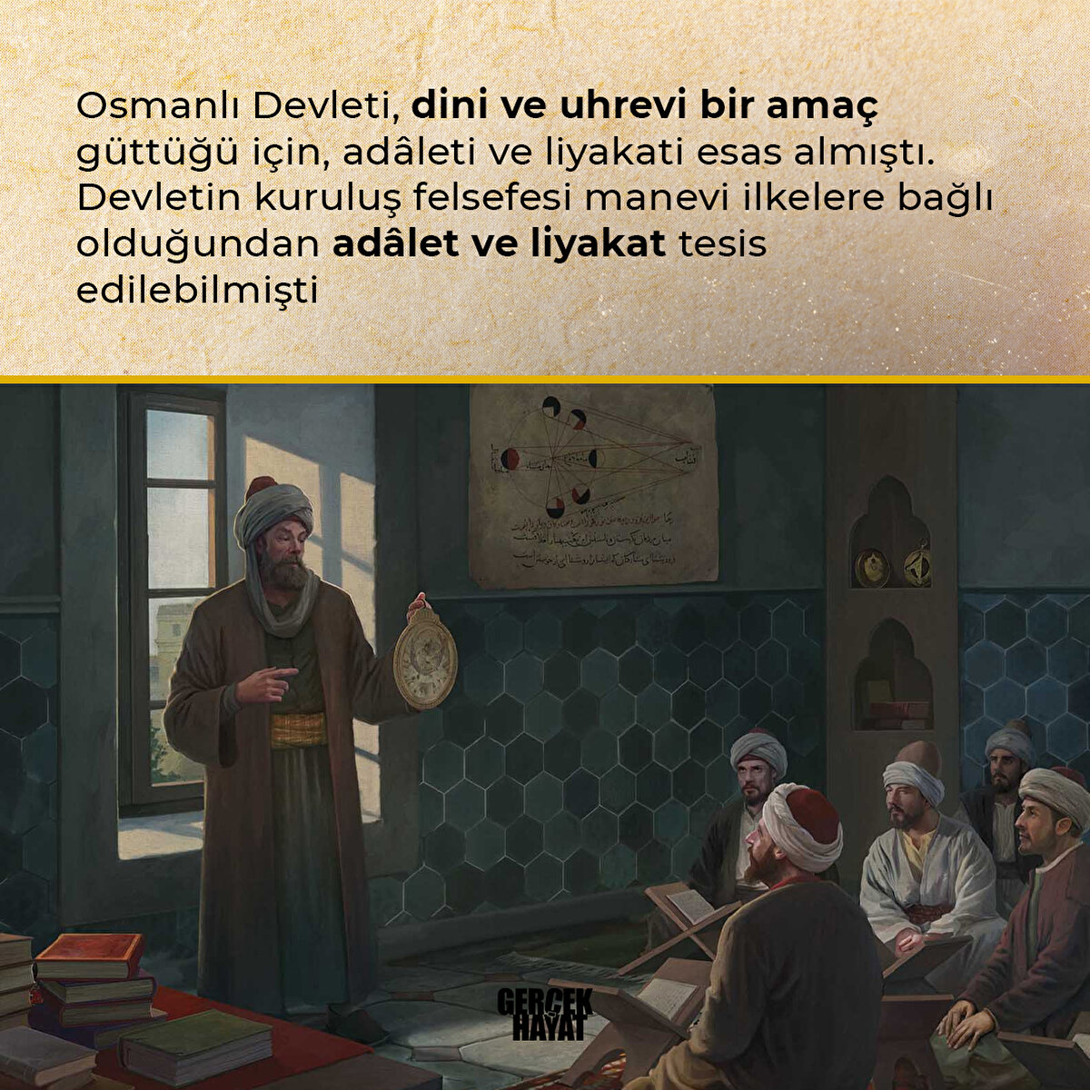 İlkelere bağlı olduğundan ad&#226;let ve liyakat tesis edilebilmişti