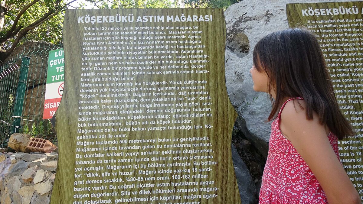 Ayrıca, Roma kralının astım hastası kızının da bu mağarada şifa bulduğu rivayet ediliyor" dedi. <br>Mağara hakkında bilgi veren Eski İlçe Milli Eğitim Müdürü Aziz Dağıstan da önceki dönemlerde mağaranın içerisinin çok dik ve kaygan olduğunu ancak hazırlanan proje kapsamında yapılan donatılar ve merdivenler sayesinde turistik özelliğe kavuşturulduğunu söyledi.