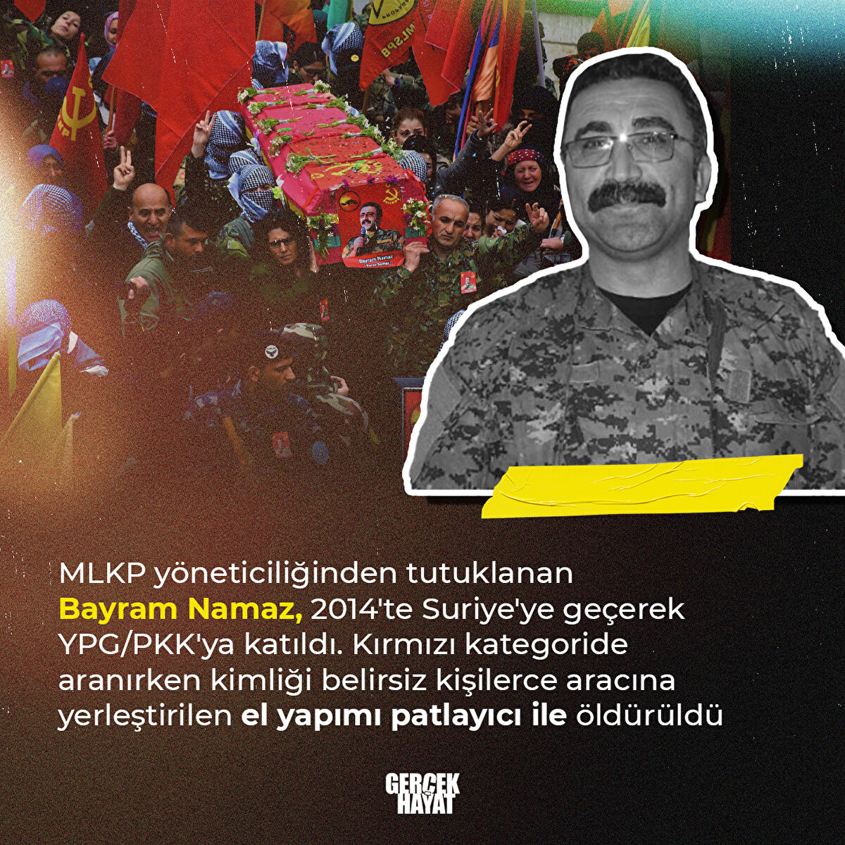  Bayram Namaz, 2014'te Suriye'ye ge&#231;erek YPG/PKK'ya katıldı