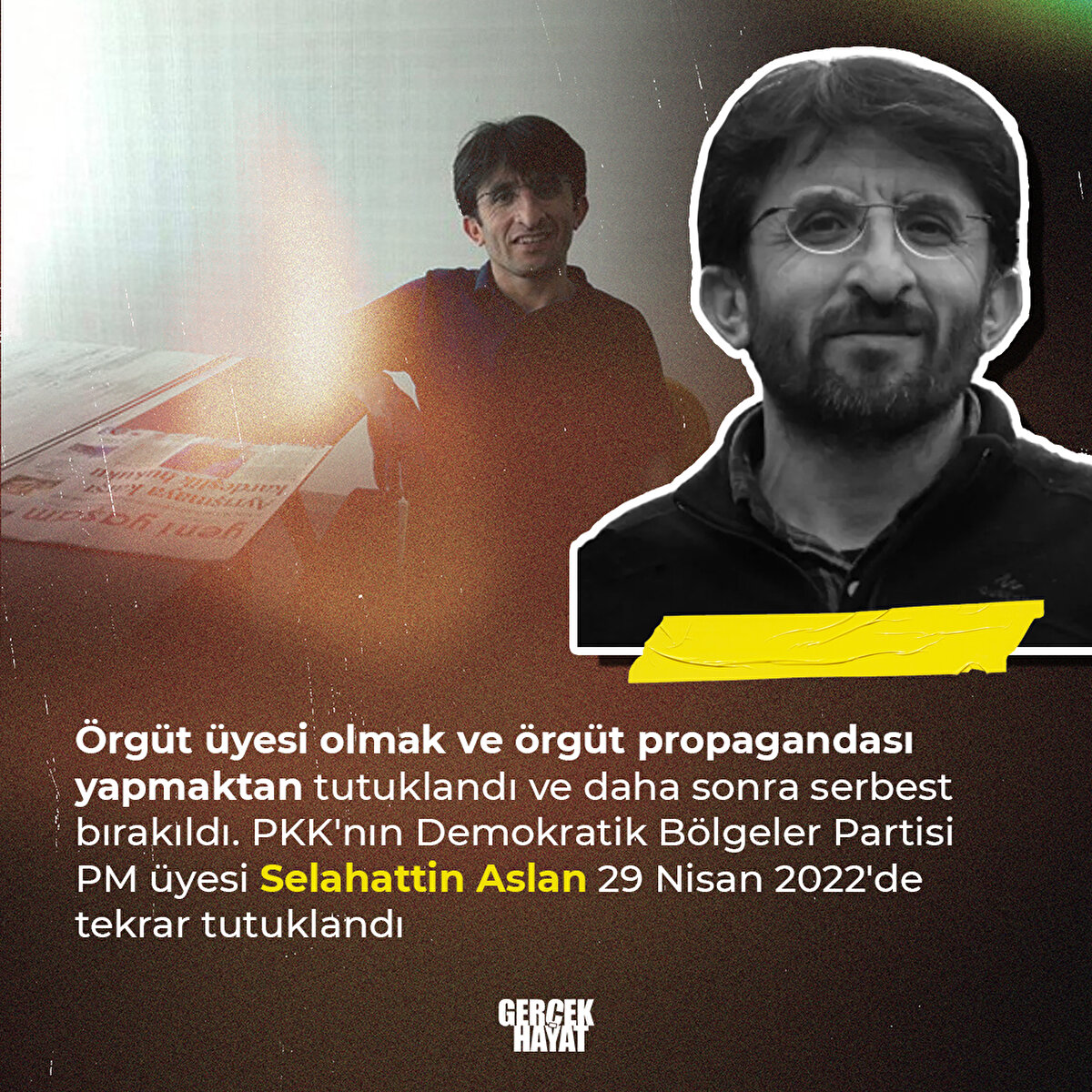 PKK'nın Demokratik B&#246;lgeler Partisi PM &#252;yesi Selahattin Aslan 29 Nisan 2022'de tekrar tutuklandı