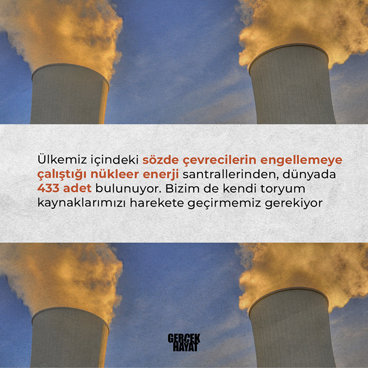 N&#252;kleer enerji santrallerinden, d&#252;nyada 433 adet bulunuyor