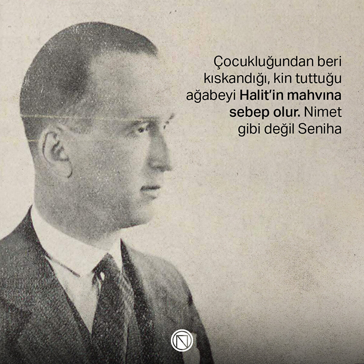 Çocukluğundan beri kıskandığı, kin tuttuğu ağabeyi Halit’in mahvına sebep olur. Nimet gibi değil Seniha