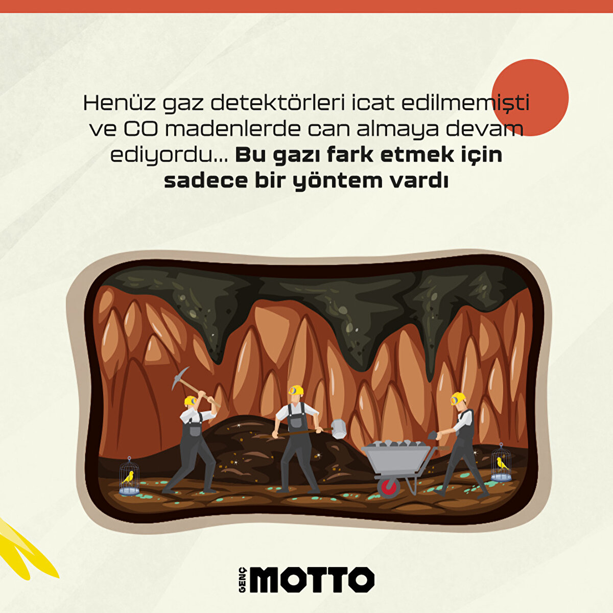 Hen&#252;z gaz detekt&#246;rleri icat edilmemişti ve CO2 madenlerde can almaya devam ediyordu... Bu gazı fark etmek i&#231;in sadece bir y&#246;ntem vardı