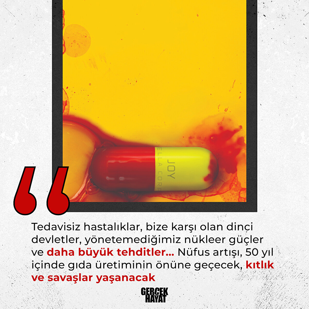 Nüfus artışı, 50 yıl içinde gıda üretiminin önüne geçecek, kıtlık ve