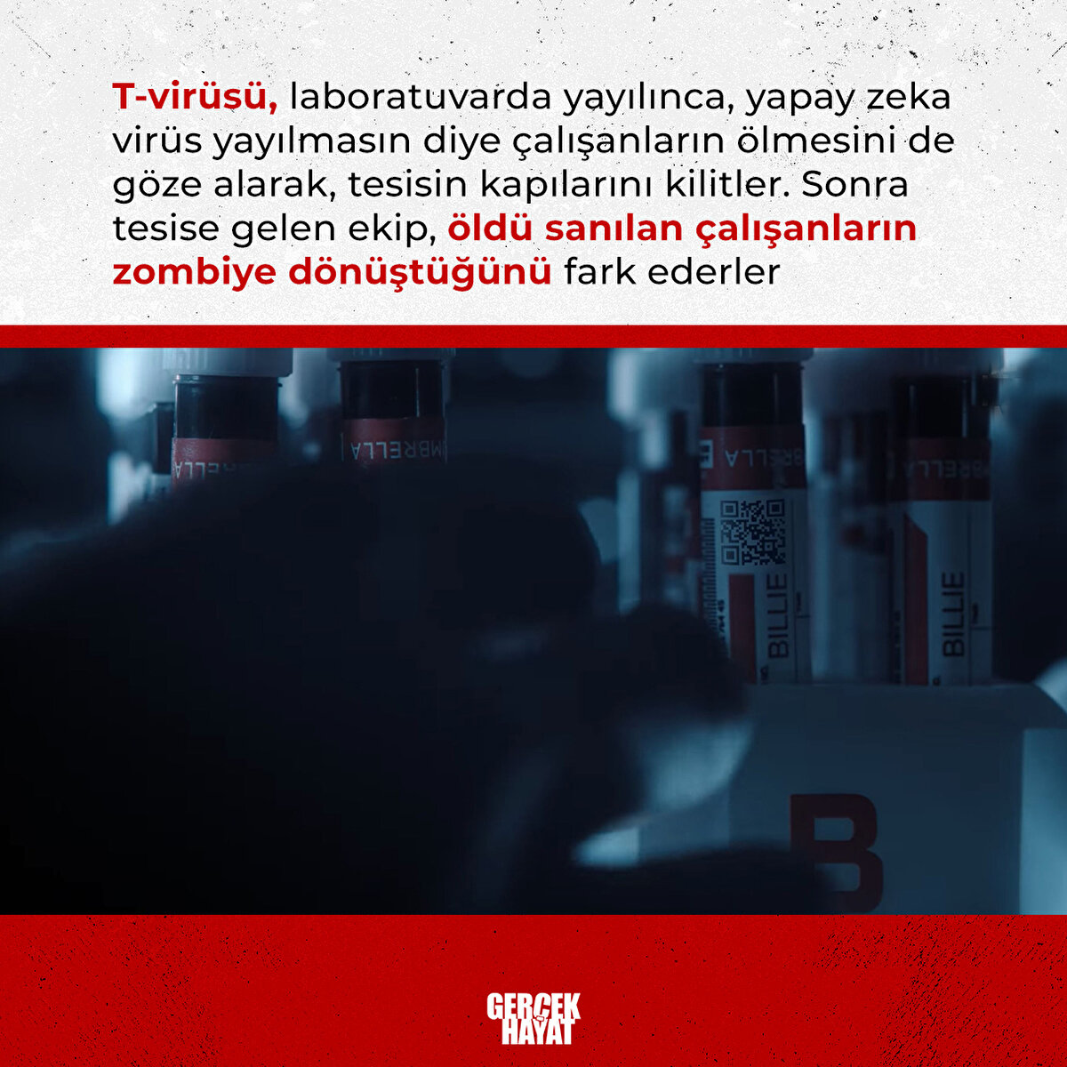 Tesise gelen ekip, öldü sanılan çalışanların zombiye dönüştüğünü fark ederler