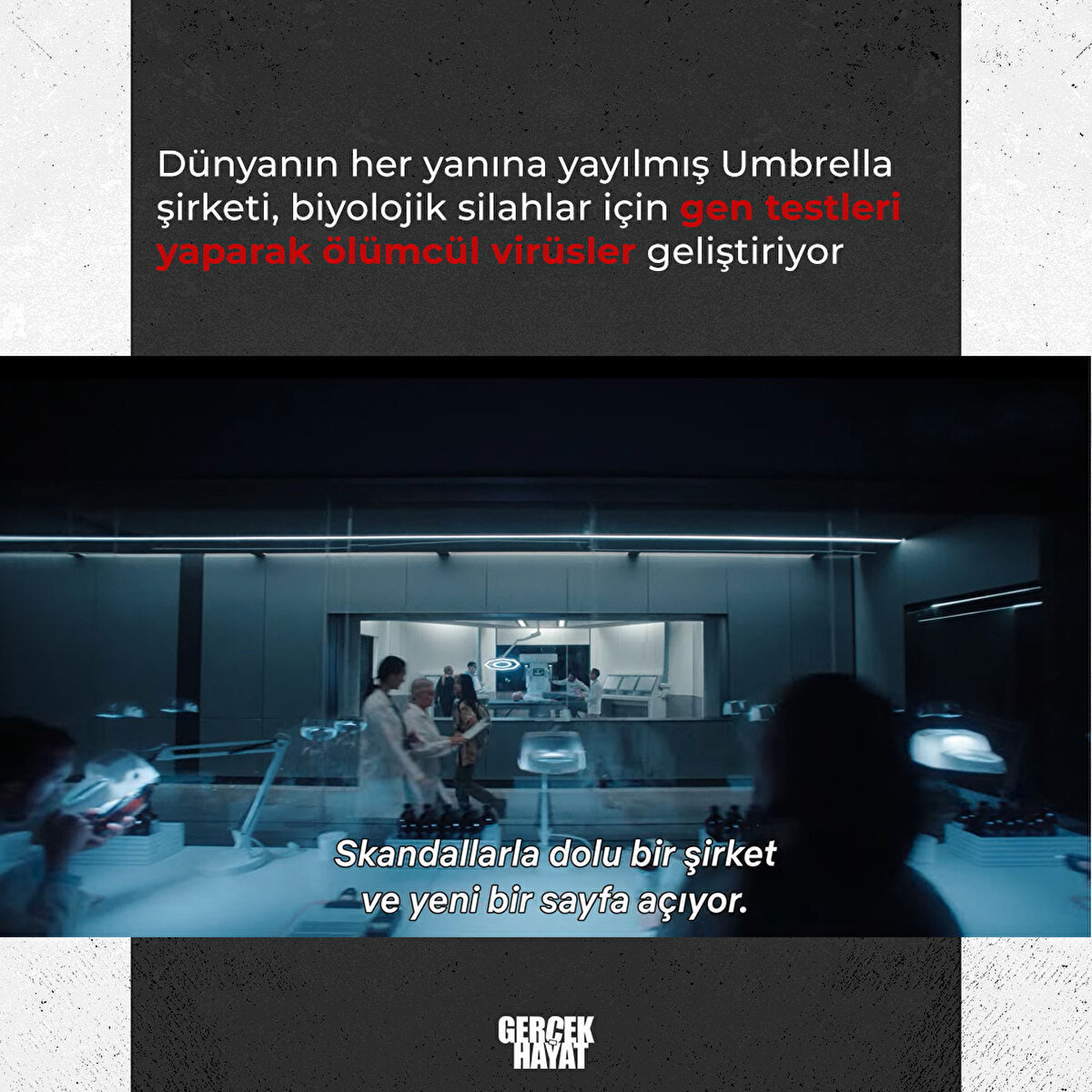 Umbrella şirketi, biyolojik silahlar için gen testleri yaparak ölümcül virüsler geliştiriyor