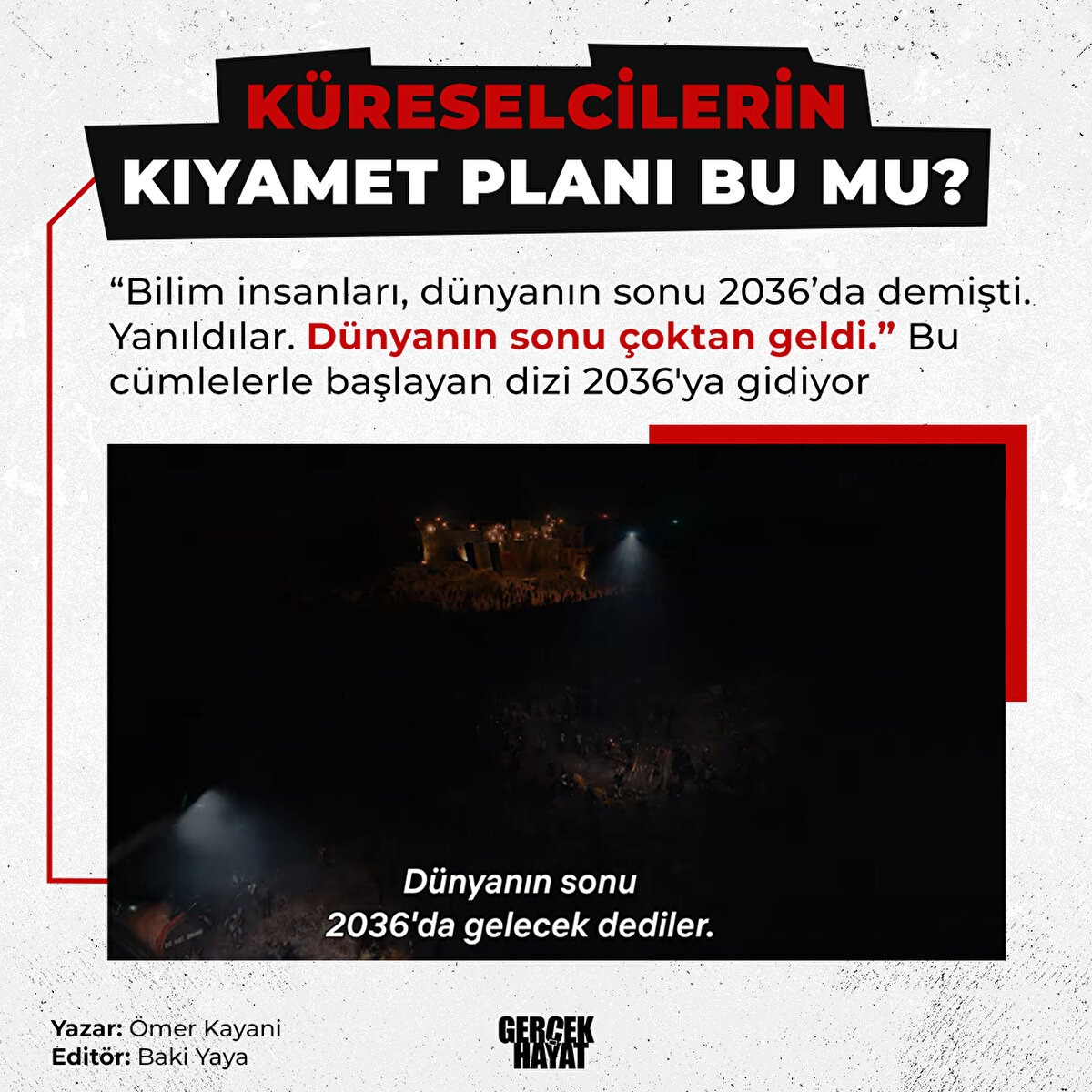 Bilim insanları, dünyanın sonu 2036’da demişti. Yanıldılar. Dünyanın sonu çoktan geldi