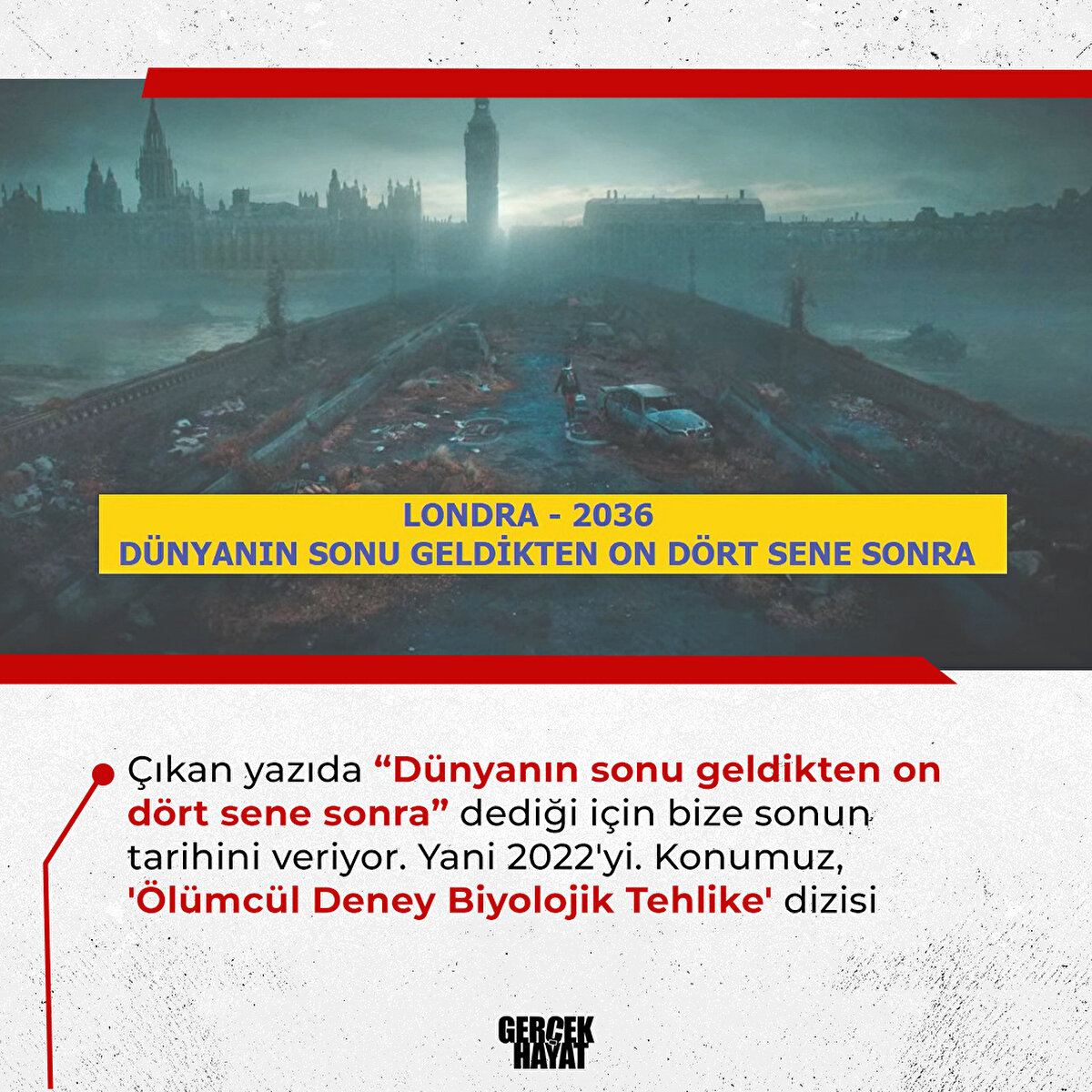 Konumuz, 'Ölümcül Deney Biyolojik Tehlike' dizisi