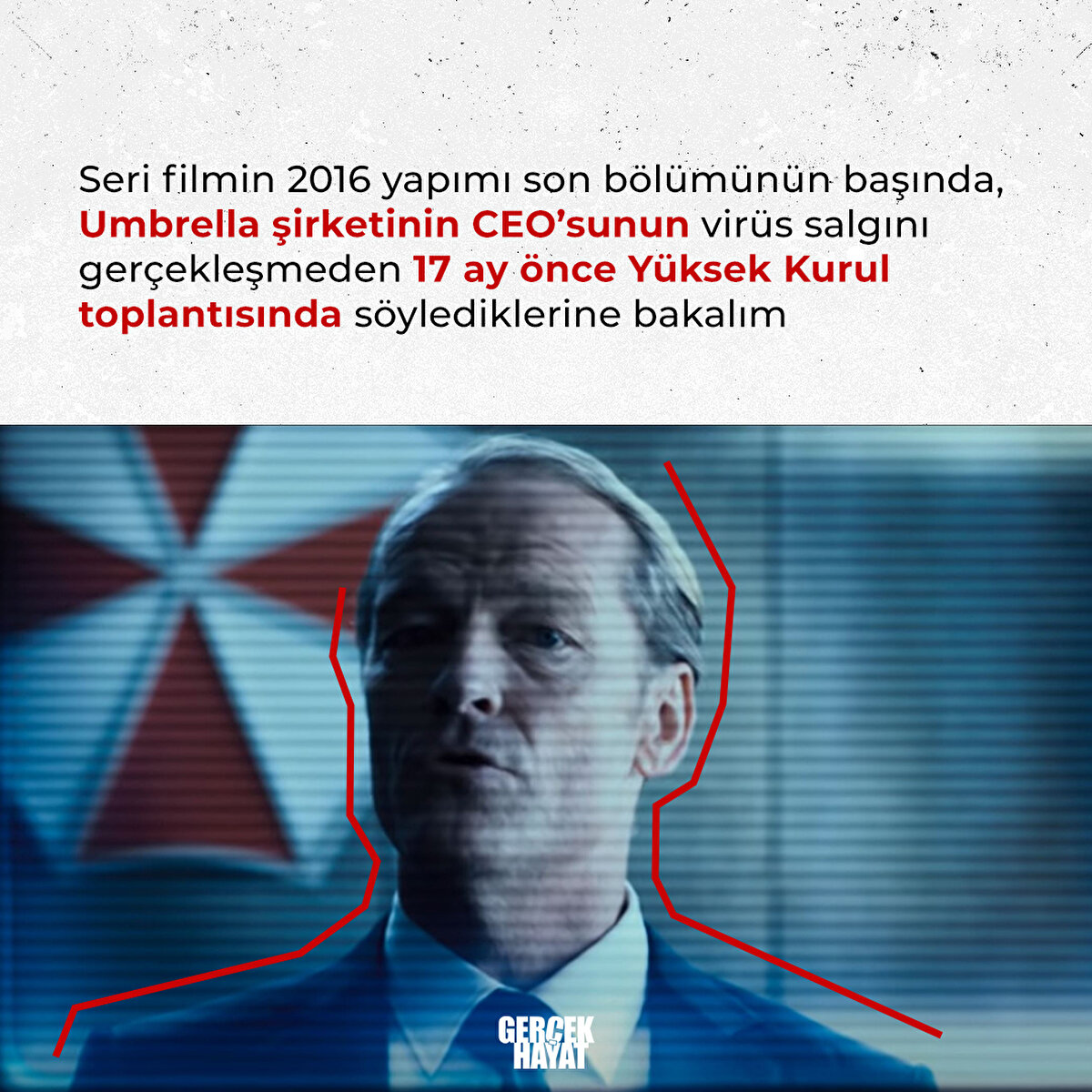 Umbrella şirketinin CEO’sunun virüs salgını gerçekleşmeden 17 ay önce söylediklerine bakalım