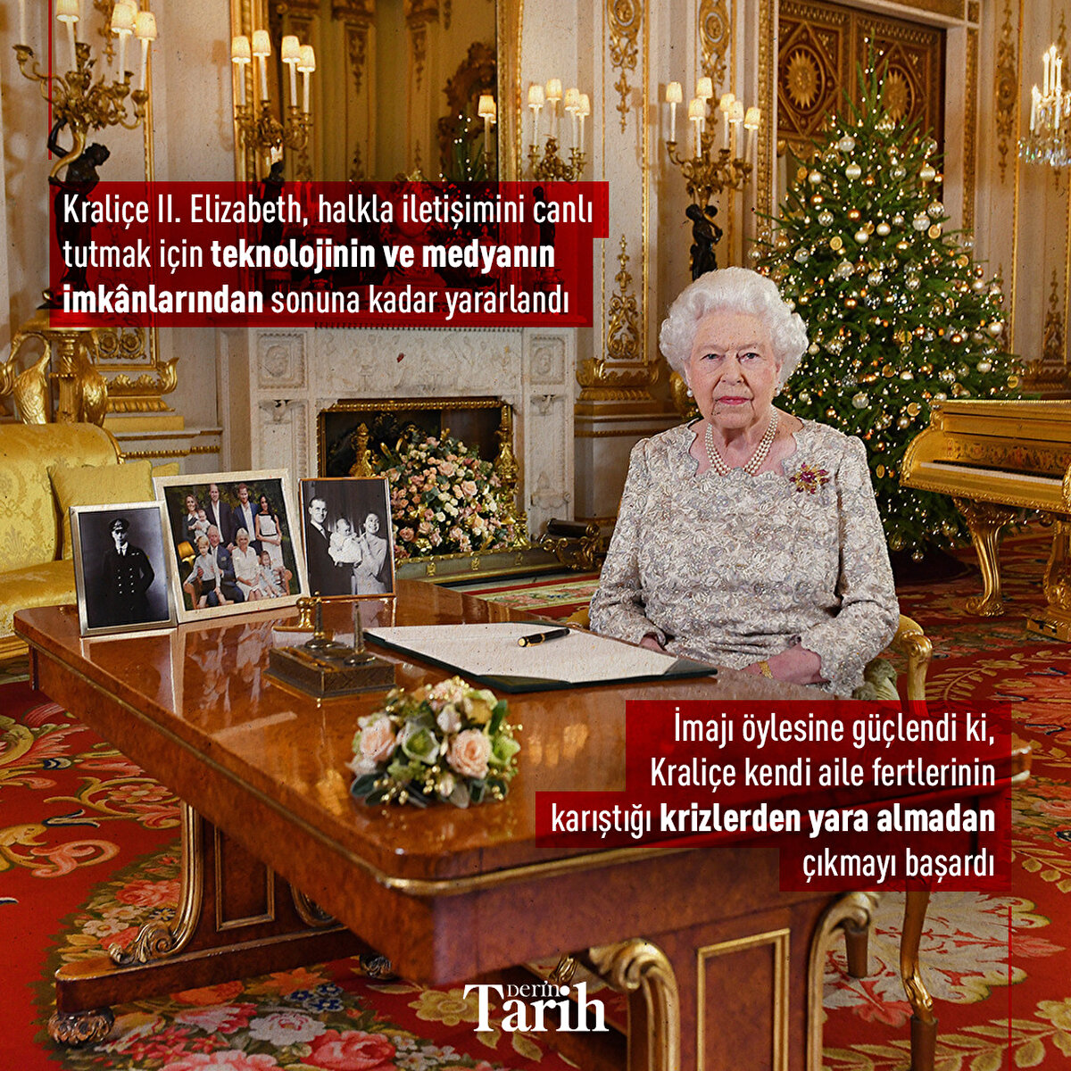 Kraliçe II. Elizabeth, halkla iletişimini canlı tutmak için teknolojinin ve medyanın imkânlarından sonuna kadar yararlandı