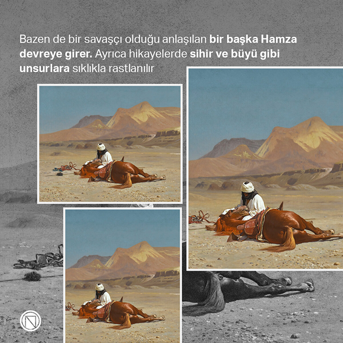 Bazen de bir savaşçı olduğu anlaşılan bir başka Hamza devreye girer. Ayrıca hikayelerde sihir ve büyü gibi unsurlara sıklıkla rastlanılır