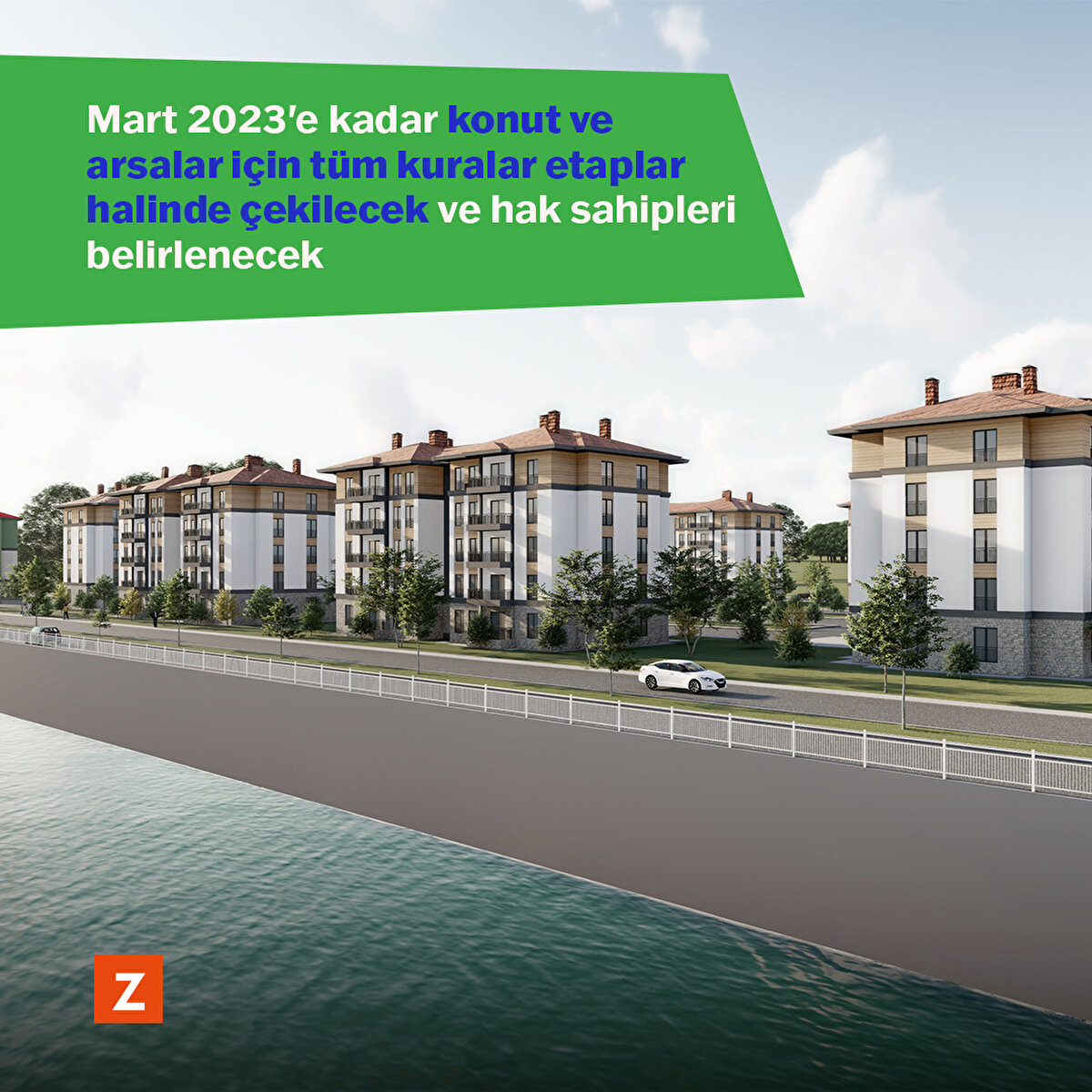 Mart 2023'e kadar konut ve arsalar için tüm kuralar etaplar halinde çekilecek ve hak sahipleri belirlenecek