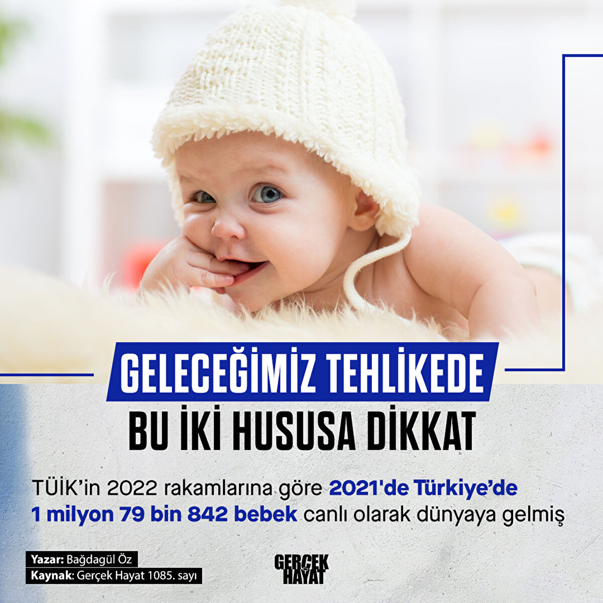 Türkiye’de 1 milyon 79 bin 842 bebek canlı olarak dünyaya gelmiş