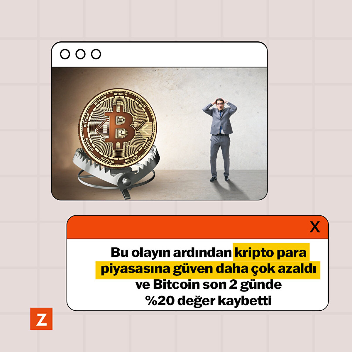 Bu olayın ardından kripto piyasasına güven daha çok azaldı ve Bitcoin son 2 günde %20 değer kaybetti.