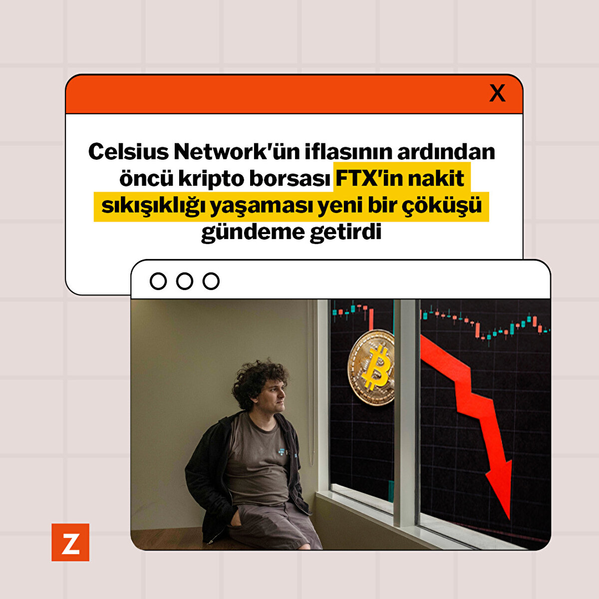 Celsius Network'ün iflasının ardından öncü kripto borsası FTX'in nakit sıkışıklığı yaşaması yeni bir çöküşü gündeme getirdi.