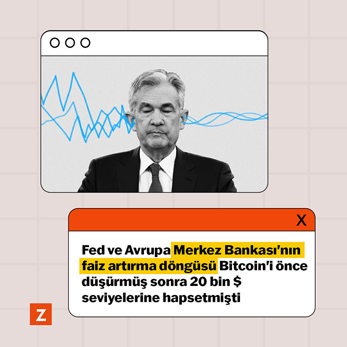 Fed ve Avrupa Merkez Bankası'nın faiz artırma döngüsü Bitcoin'i önce düşürmüş sonra 20 bin $ seviyelerine hapsetmişti.