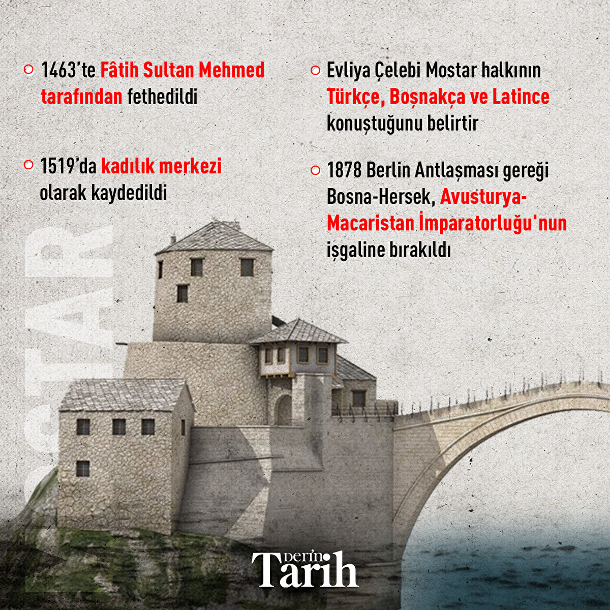 İlk köprüyü Fâtih yaptırdı. Eskidiği için yıkılan köprü, 1566’da Kanûnî döneminde tekrar inşa edildi