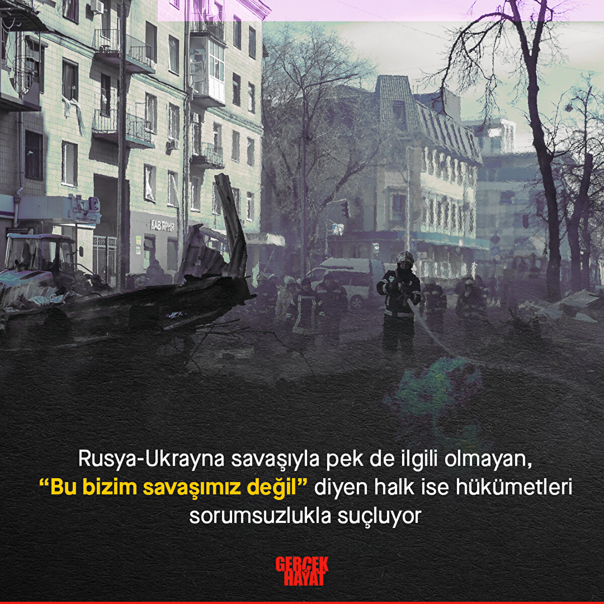 “Bu bizim savaşımız değil” diyen halk ise hükümetleri sorumsuzlukla suçluyor