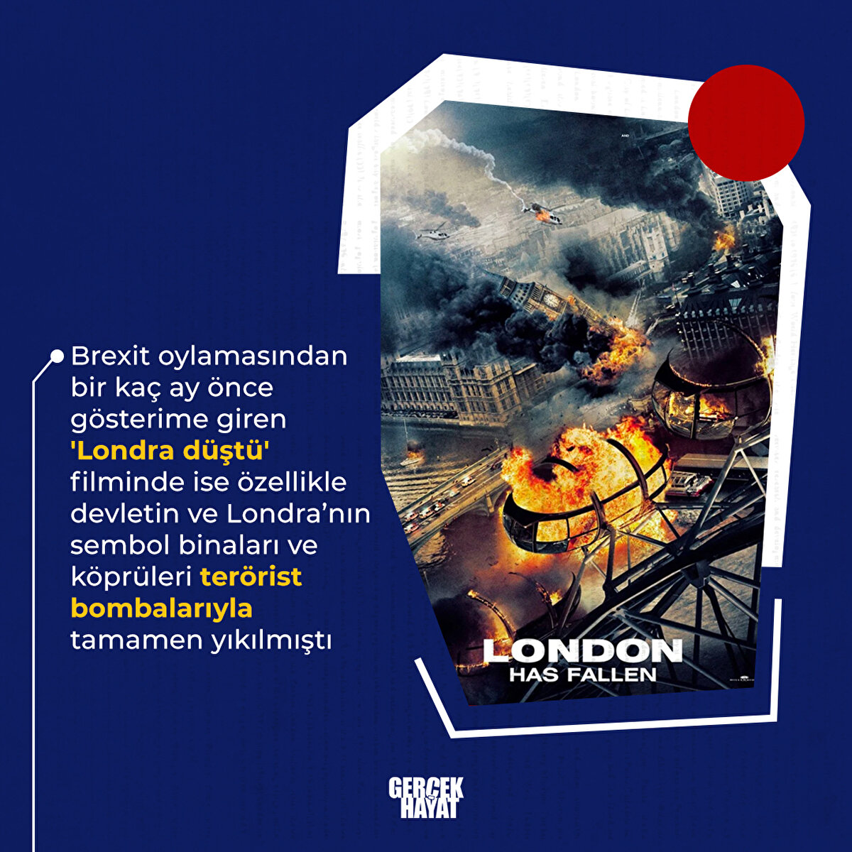 Londra’nın sembol binaları ve köprüleri terörist bombalarıyla tamamen yıkılmıştı