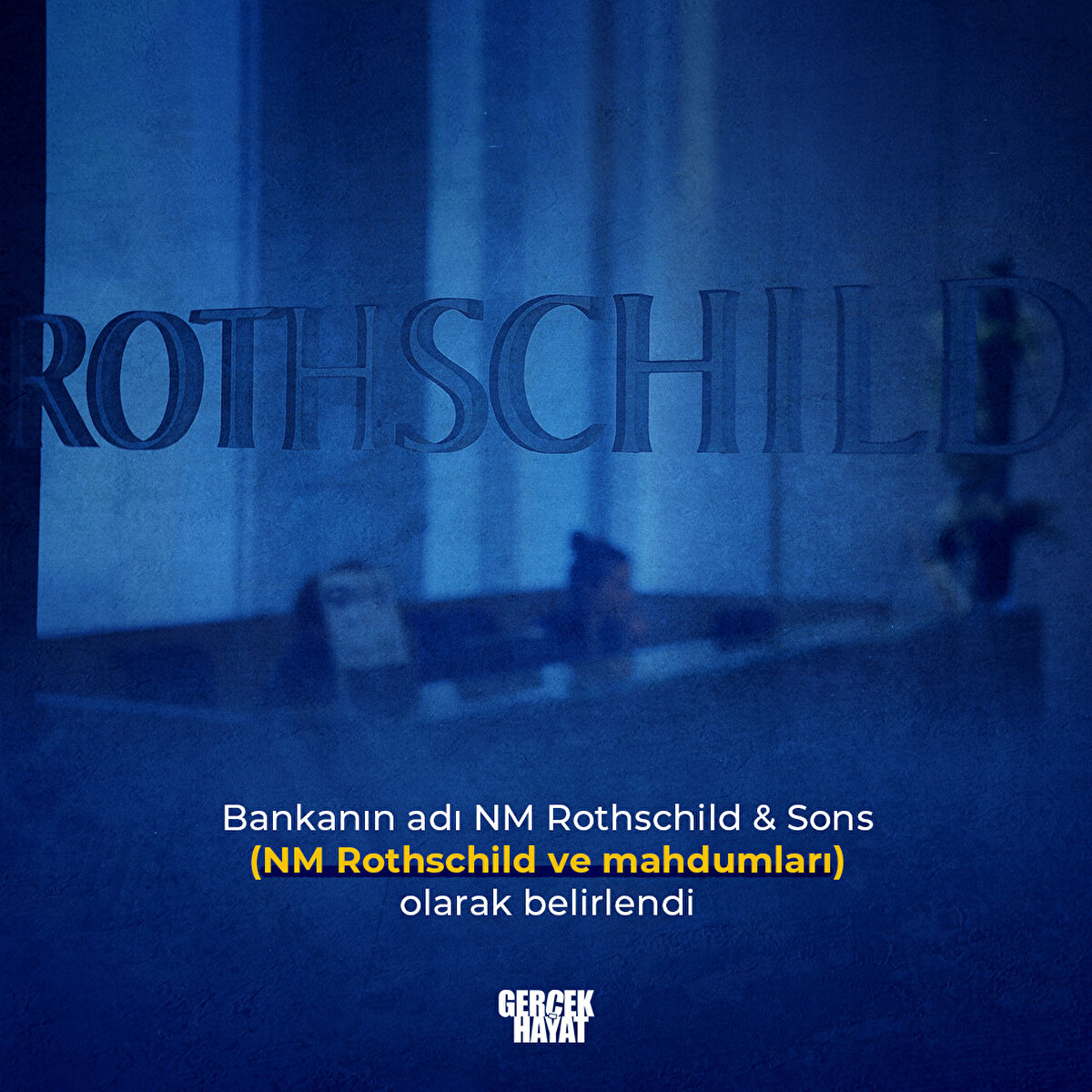 Bankanın adı NM Rothschild & Sons (NM Rothschild ve mahdumları) olarak belirlendi