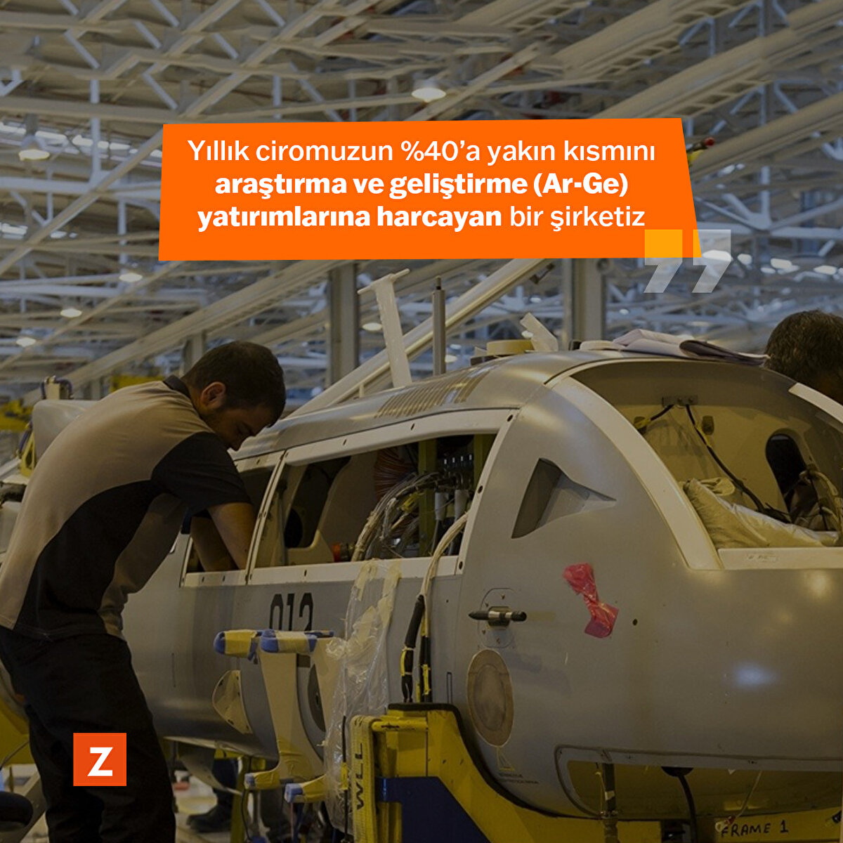 Ayrıca Temel Kotil yıllık cirolarının %40'ını Ar-Ge faaliyetlerine ayırdıklarını belirtti.