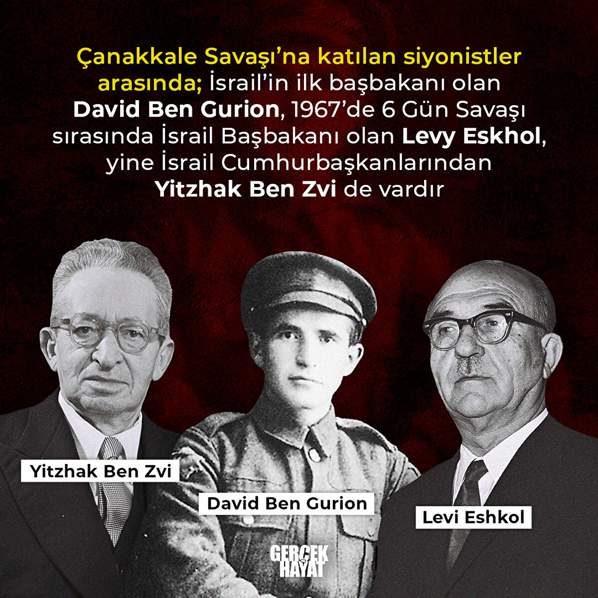 İsrail'in gelecektek iki başbakanı ve bir cumhurbaşkanı bile cephedeydi