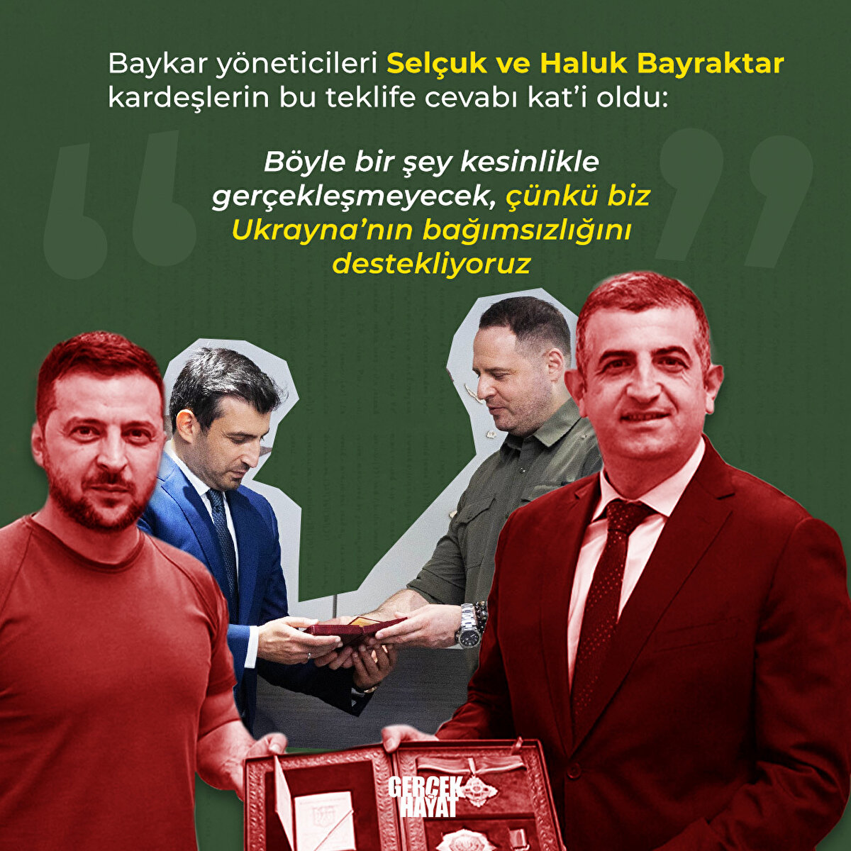 “Böyle bir şey kesinlikle gerçekleşmeyecek, çünkü biz Ukrayna’nın bağımsızlığını destekliyoruz” 
