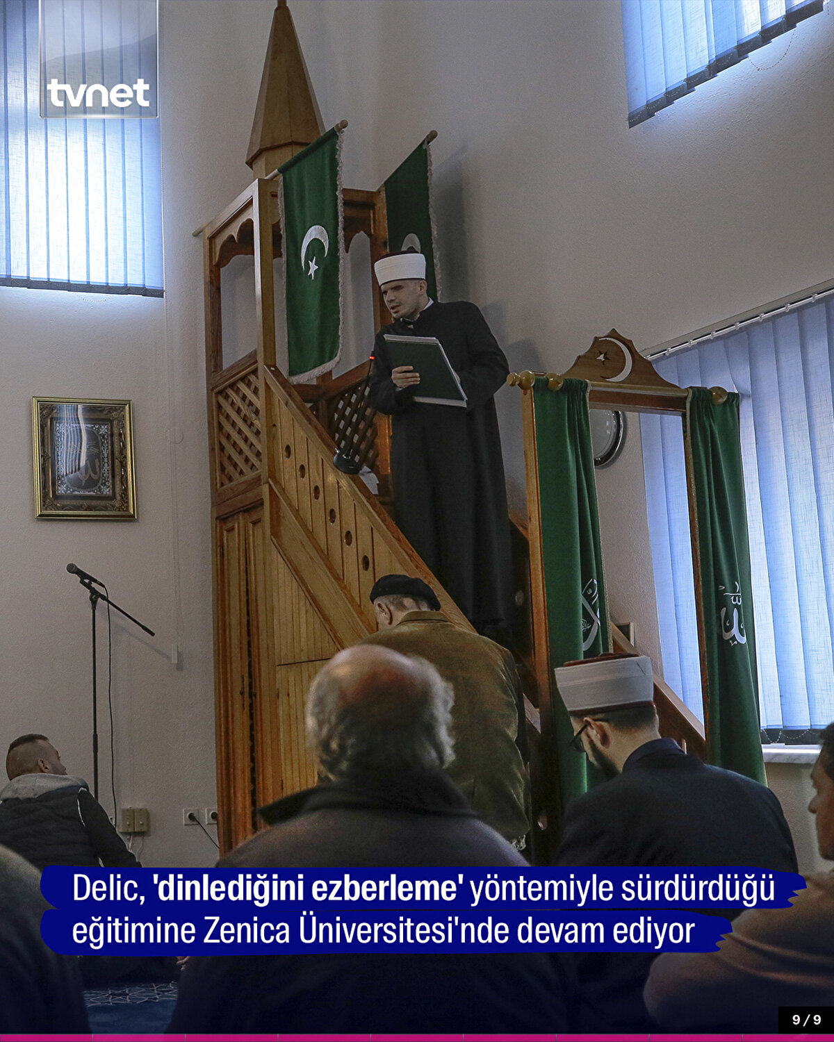 Delic, 'dinlediğini ezberleme' yöntemiyle sürdürdüğü eğitimine Zenica Üniversitesi'nde devam ediyor