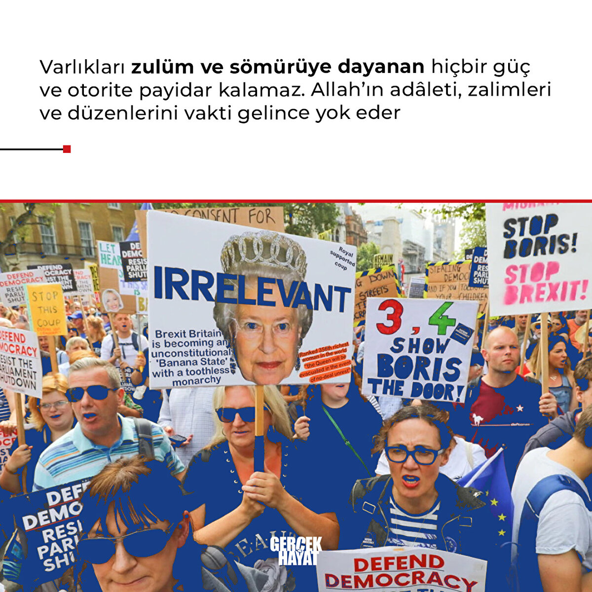  Allah’ın adâleti, zalimleri ve düzenlerini vakti gelince yok eder