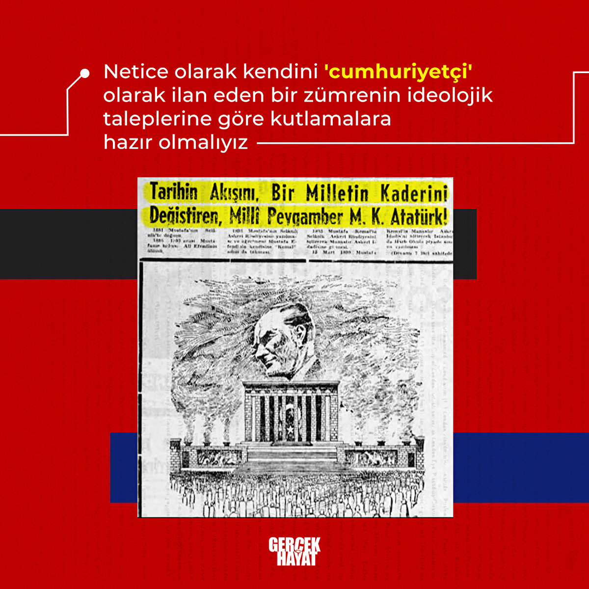 Bir zümrenin ideolojik taleplerine göre kutlamalara hazır olmalıyız