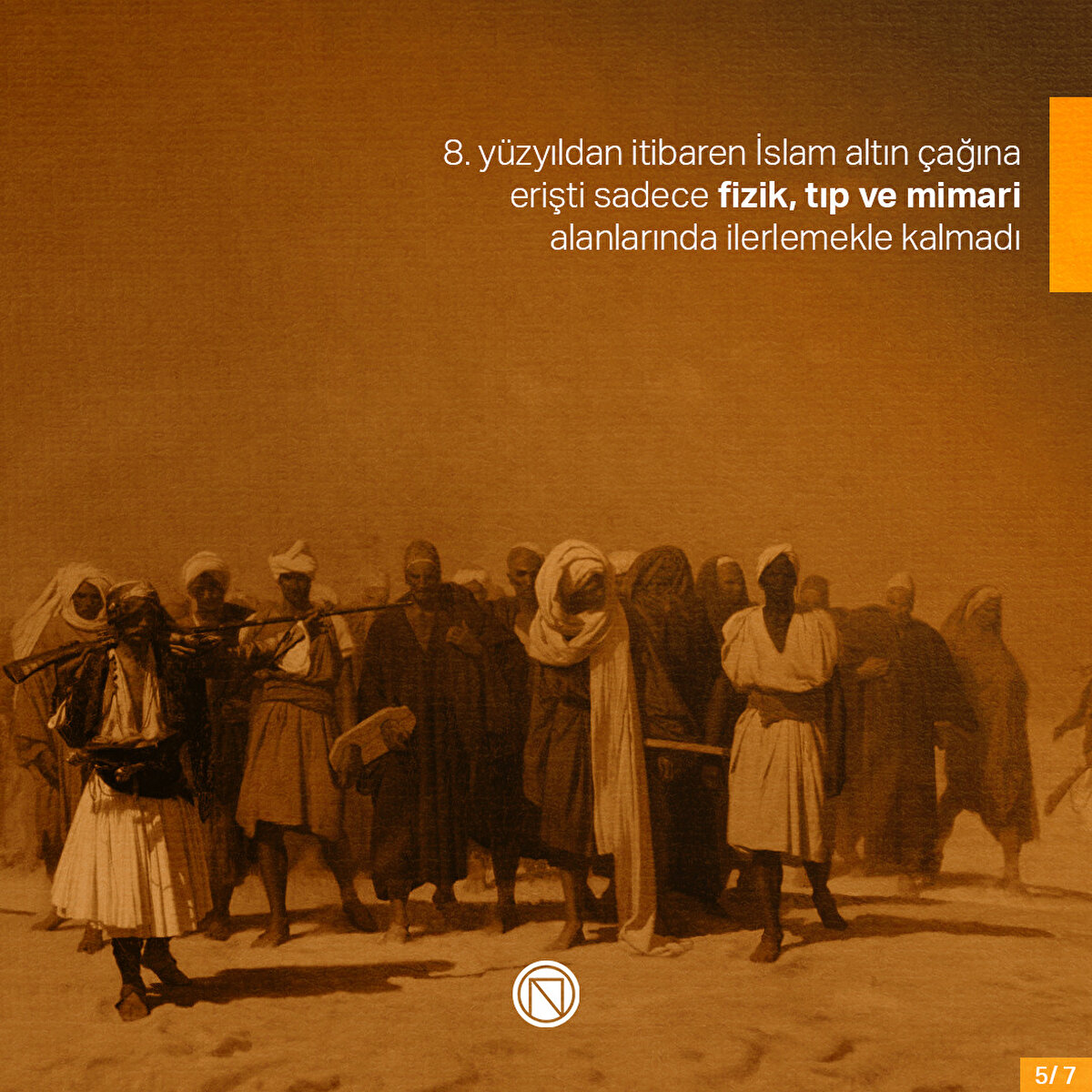 8. yüzyıldan itibaren İslam altın çağına erişti sadece fizik, tıp ve mimari alanlarında ilerlemekle kalmadı