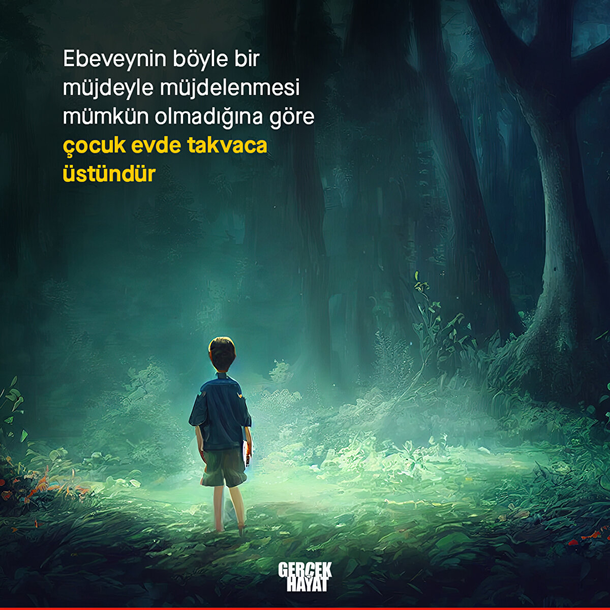 Çocuk evde takvaca üstündür