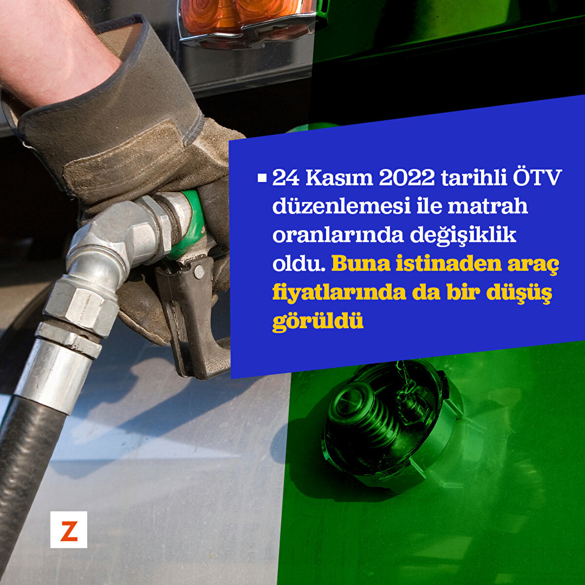 24 Kasım 2022 tarihli ÖTV düzenlemesi ile matrah oranlarında  değişiklik oldu. Buna istinaden araç fiyatlarında da bir düşüş görüldü 