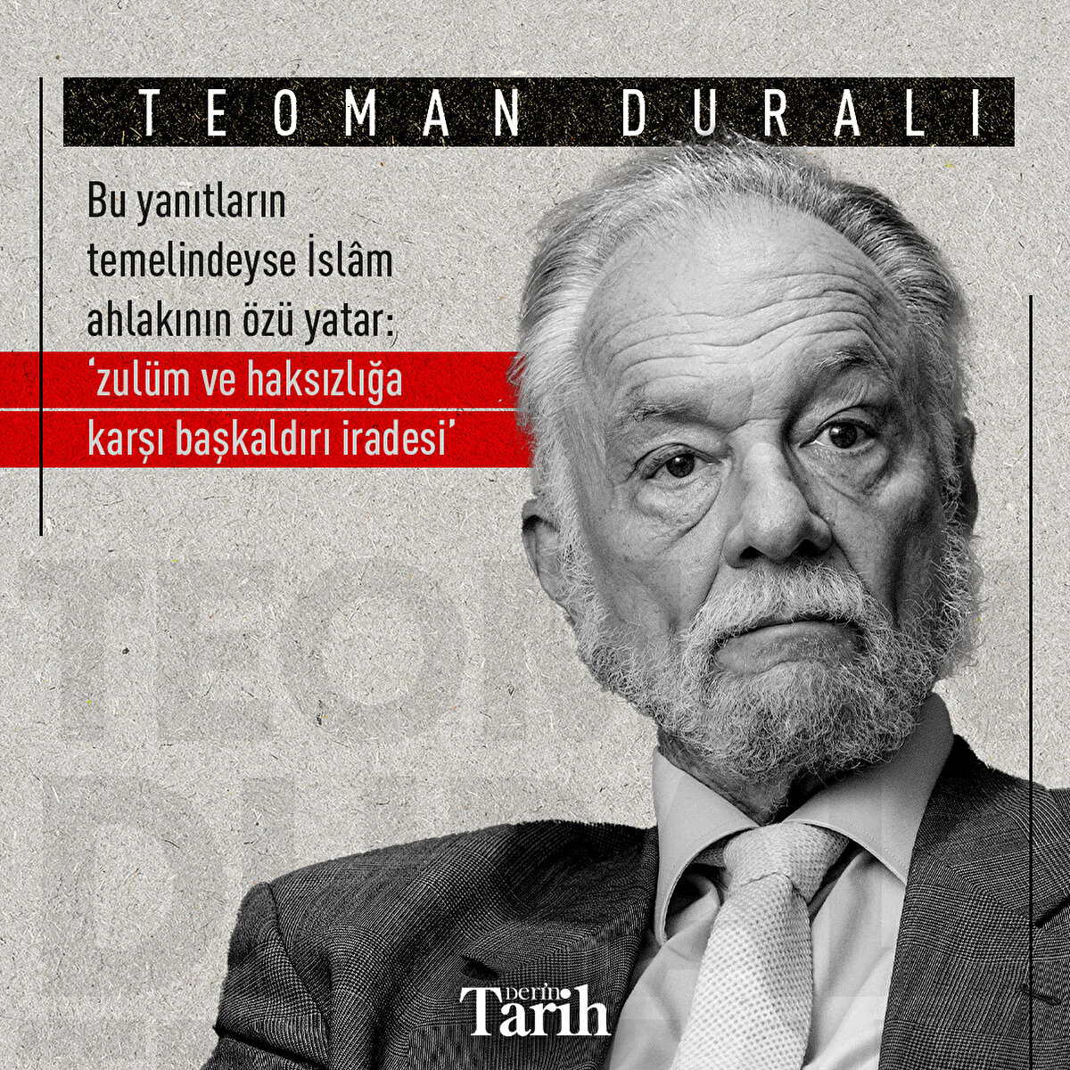 Bu yanıtların temelindeyse İslâm ahlakının özü yatar: ‘zulüm ve haksızlığa karşı başkaldırı iradesi’