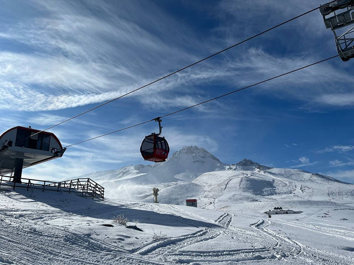 Erciyes`in Türkiye`de suni kar üretme altyapısına sahip en büyük kayak merkezi olduğuna dikkati çeken Cıngı, "Yılbaşında özellikle çok sayıda charter uçakla yabancı misafirimiz geliyor. Misafirlerimize kayak ortamı sunmamız bekleniyor. Onun için Erciyes ailesi olarak gayet iyi bir noktaya geldik ve bunu daha da geliştirerek devam ettireceğiz. Küçük bir ihtimal ama kar yağmasa dahi bu yapay karlamayla yılbaşı için ön hazırlık yapılıyor." diye konuştu.<br>