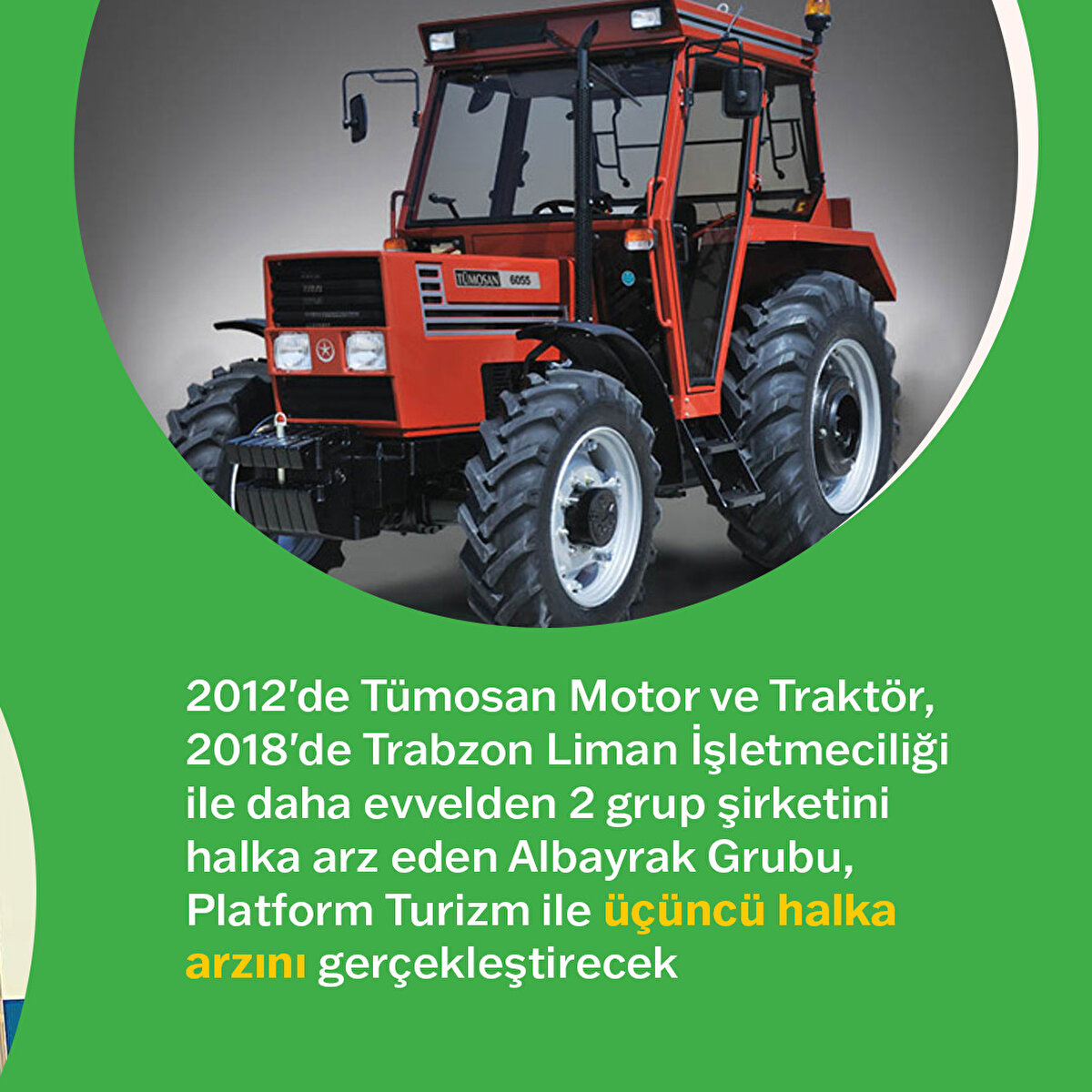 2012'de Tümosan Motor ve Traktör, 2018'de Trabzon Liman İşletmeciliği ile daha evvelden 2 grup şirketini halka arz eden Albayrak Grubu, Platform Turizm ile üçüncü halka arzını gerçekleştirecek