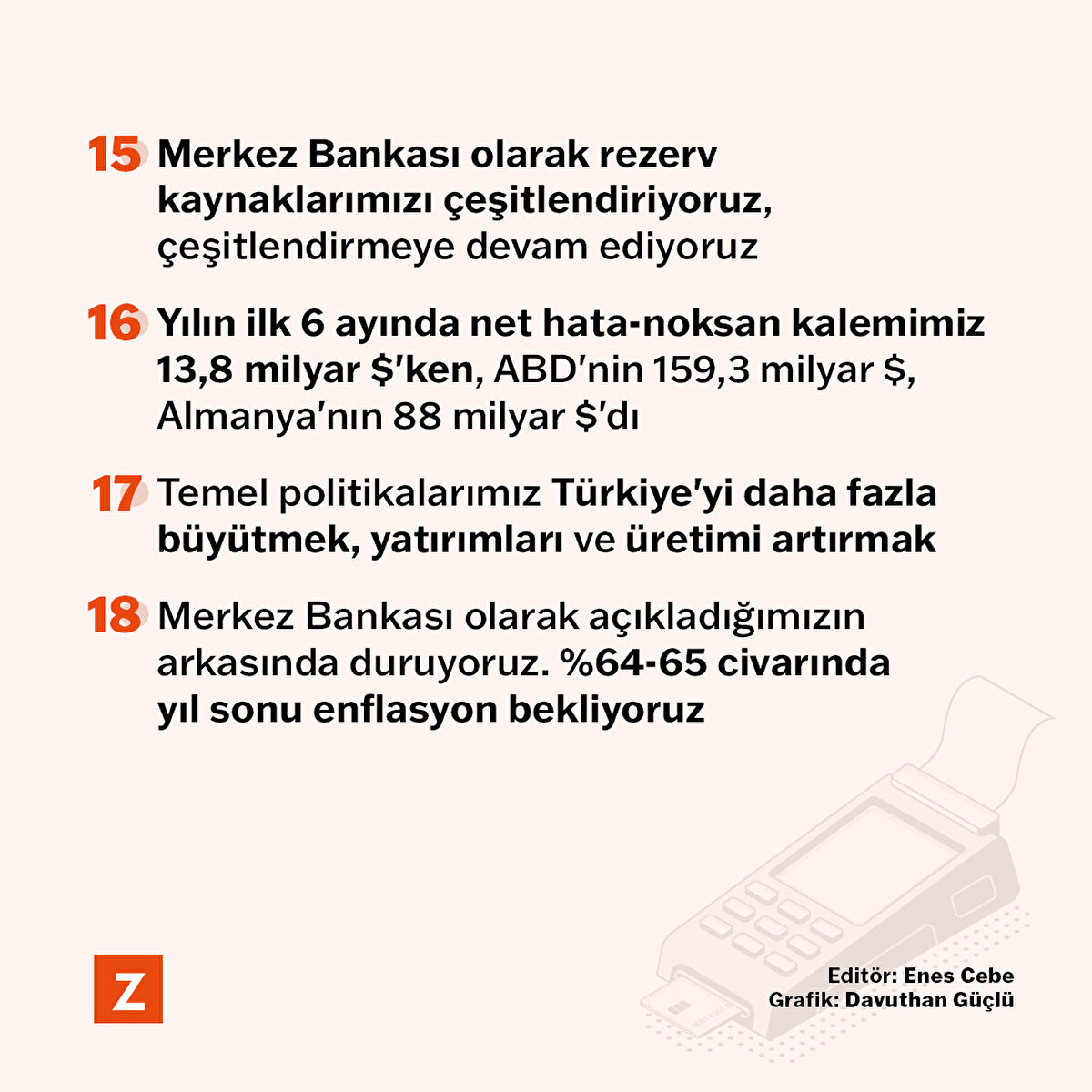 Kavcıoğlu, bugüne bakıldığında enflasyonu yükselten tüm sebeplerin geride kaldığını düşündüğünü ifade etti