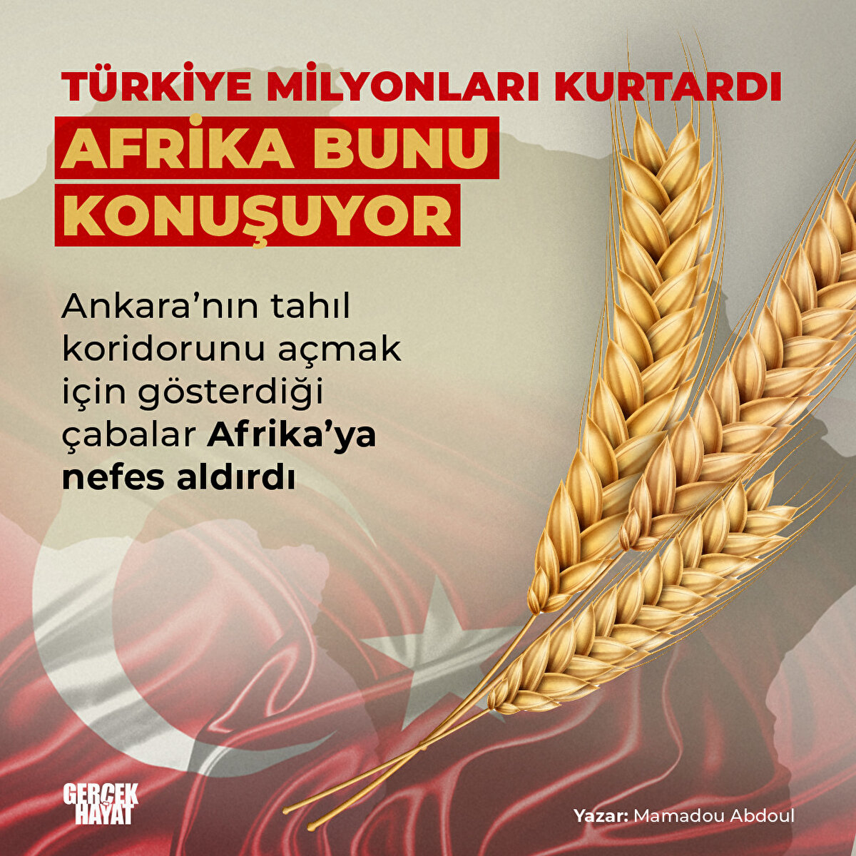 Ankara’nın tahıl koridorunu açmak için gösterdiği çabalar Afrika’ya nefes aldırdı.