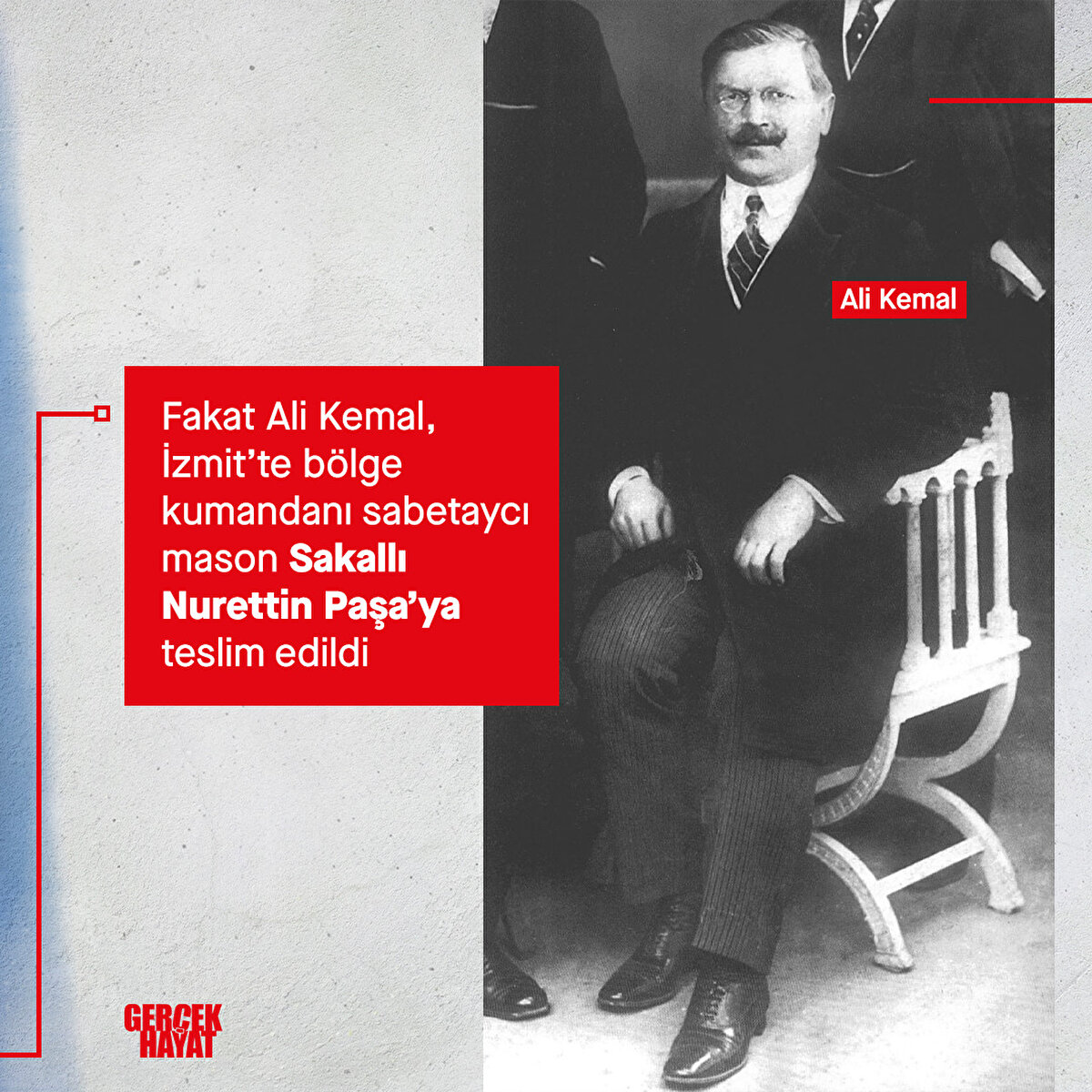 Sakallı Nurettin Paşa’ya teslim edildi