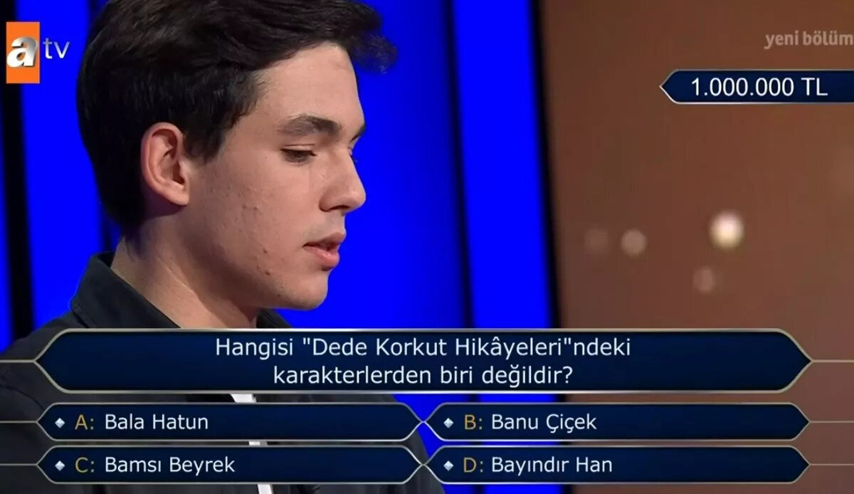 İşte soru:<br><br>Hangisi 'Dede Korkut Hikayeleri'ndeki karakterlerden biri değildir?"